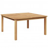 Stolik kawowy Brązowy 85 x 85 x 45 cm Lite drewno teakowe