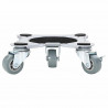 Rolki meblowe 4 szt. z podnośnikiem 15,5x15,5x5,5 cm Stal 1000 kg