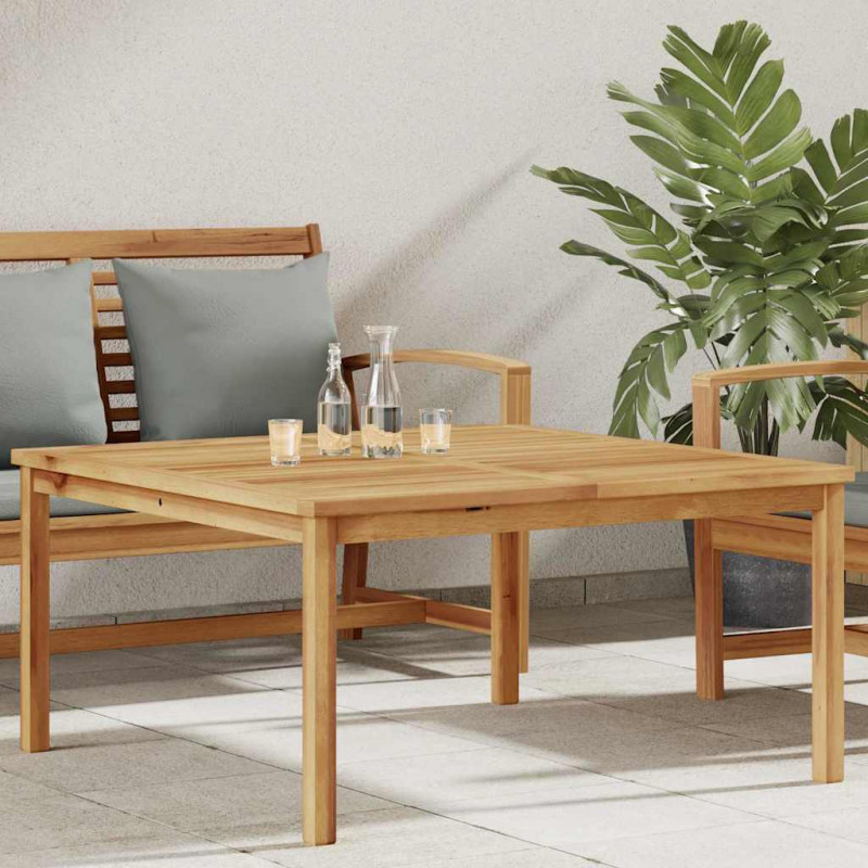 Stolik kawowy Brązowy 110 x 110 x 45 cm Lite drewno teakowe