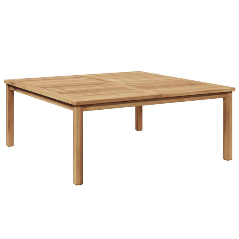 Stolik kawowy Brązowy 110 x 110 x 45 cm Lite drewno teakowe