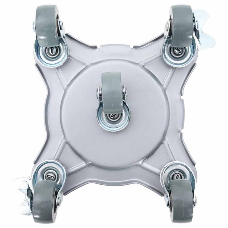 Rolki meblowe 4 szt. z podnośnikiem 15,5x15,5x5,5 cm Stal 1000 kg