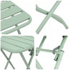Zestaw bistro 3 pcs Zielony Stal