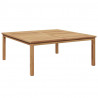 Stolik kawowy Brązowy 110 x 110 x 45 cm Lite drewno teakowe