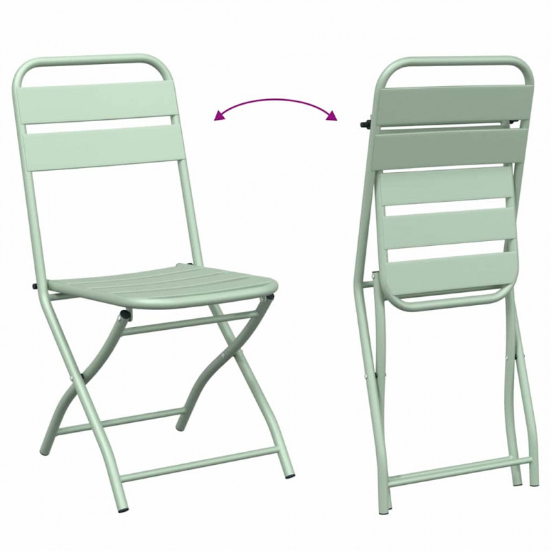 Zestaw bistro 3 pcs Zielony Stal