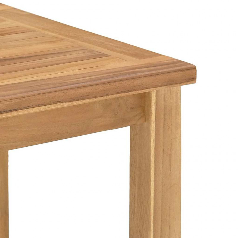 Stolik kawowy Brązowy 110 x 110 x 45 cm Lite drewno teakowe