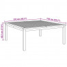 Stolik kawowy Brązowy 110 x 110 x 45 cm Lite drewno teakowe