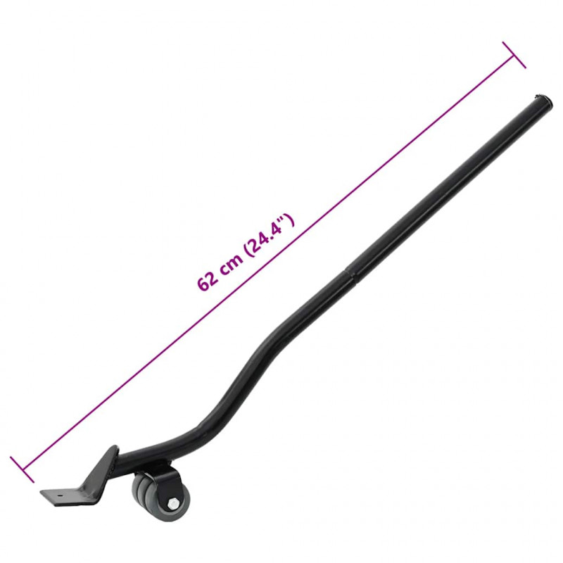 Rolki meblowe 4 szt. z podnośnikiem 15,5x15,5x5,5 cm Stal 1000 kg