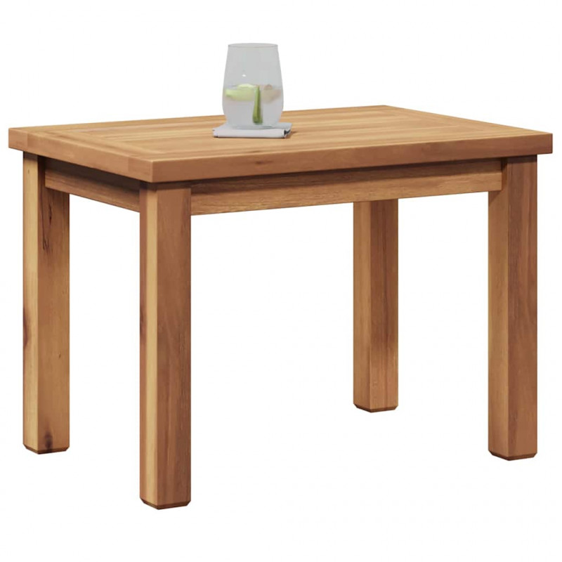 Stolik kawowy Brązowy 50 x 35 x 36 cm Lite drewno teakowe