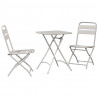 Zestaw bistro 3 pcs Beżowy Stal