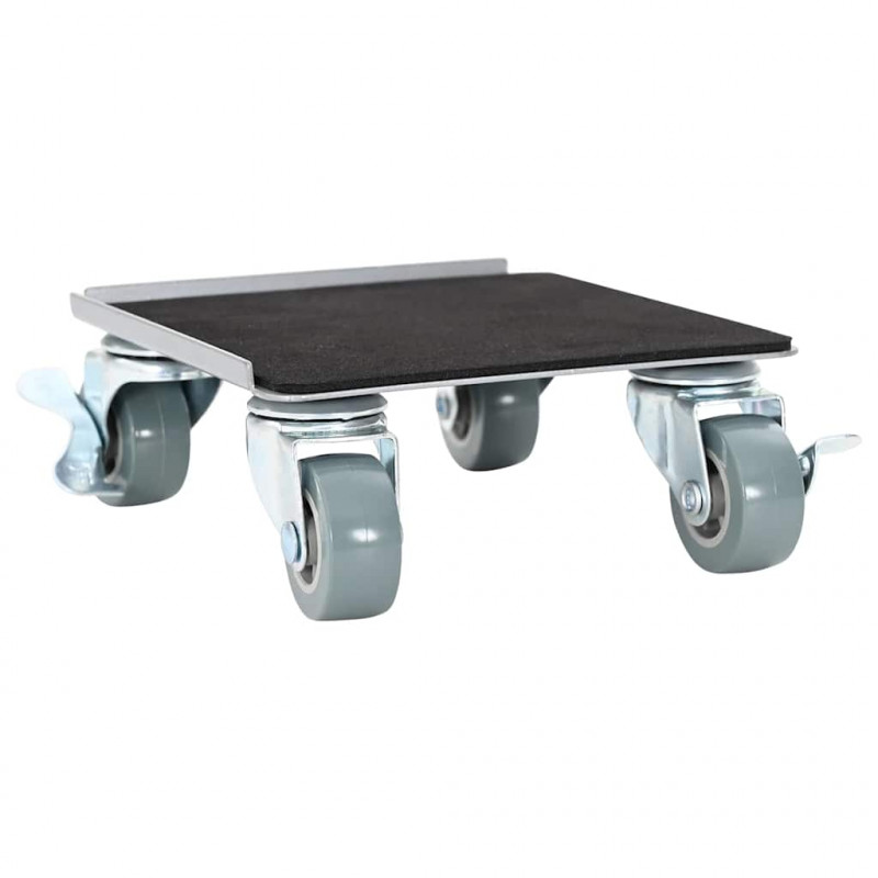 Rolki meblowe 4 szt. z podnośnikiem 13,5x13,5x6 cm Stal 1300 kg