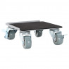 Rolki meblowe 4 szt. z podnośnikiem 13,5x13,5x6 cm Stal 1300 kg