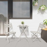 Zestaw bistro 3 pcs Beżowy Stal
