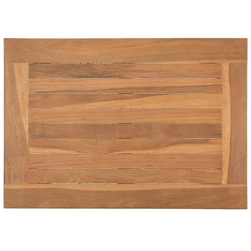 Stolik kawowy Brązowy 50 x 35 x 36 cm Lite drewno teakowe