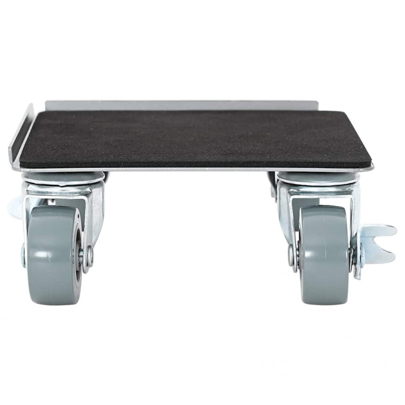 Rolki meblowe 4 szt. z podnośnikiem 13,5x13,5x6 cm Stal 1300 kg