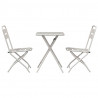 Zestaw bistro 3 pcs Beżowy Stal