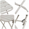 Zestaw bistro 3 pcs Beżowy Stal