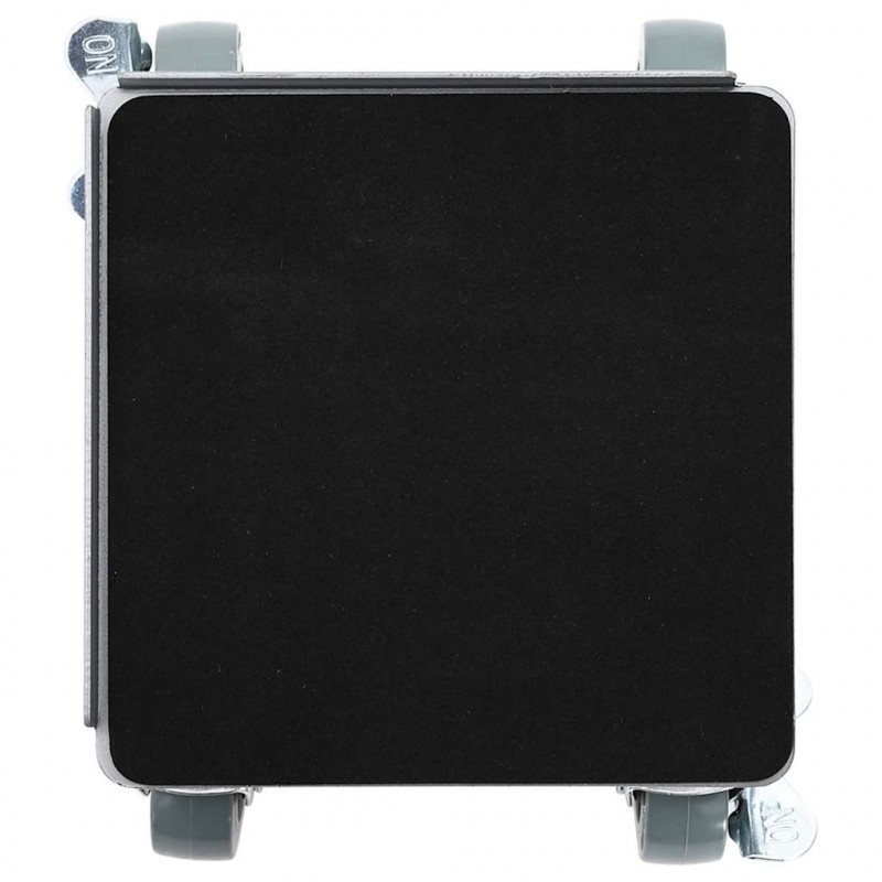 Rolki meblowe 4 szt. z podnośnikiem 13,5x13,5x6 cm Stal 1300 kg
