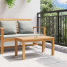 Stolik kawowy Brązowy 70 x 40 x 36 cm Lite drewno teakowe