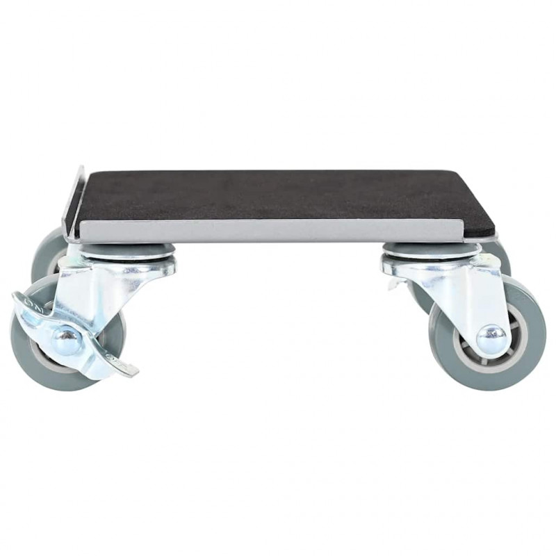 Rolki meblowe 4 szt. z podnośnikiem 13,5x13,5x6 cm Stal 1300 kg
