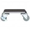 Rolki meblowe 4 szt. z podnośnikiem 13,5x13,5x6 cm Stal 1300 kg