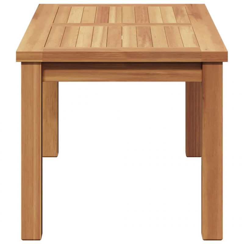Stolik kawowy Brązowy 70 x 40 x 36 cm Lite drewno teakowe