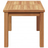 Stolik kawowy Brązowy 70 x 40 x 36 cm Lite drewno teakowe