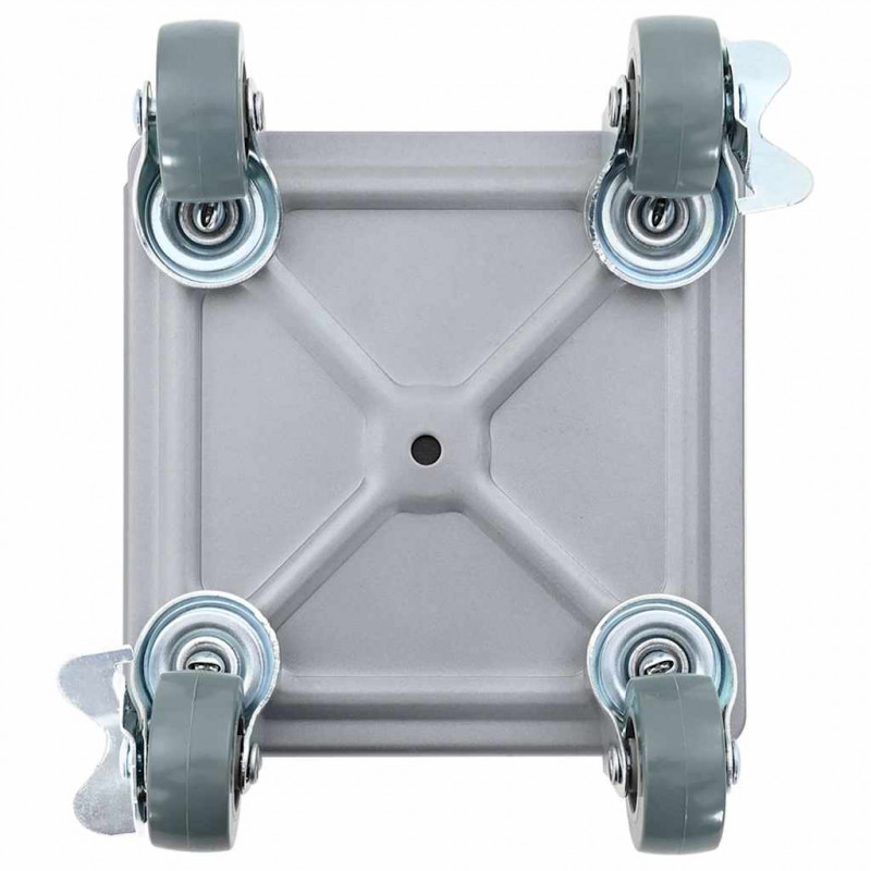 Rolki meblowe 4 szt. z podnośnikiem 13,5x13,5x6 cm Stal 1300 kg