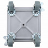 Rolki meblowe 4 szt. z podnośnikiem 13,5x13,5x6 cm Stal 1300 kg
