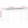 Stolik kawowy Brązowy 70 x 40 x 36 cm Lite drewno teakowe