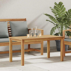 Stolik kawowy Brązowy 90 x 50 x 45,5 cm Lite drewno teakowe