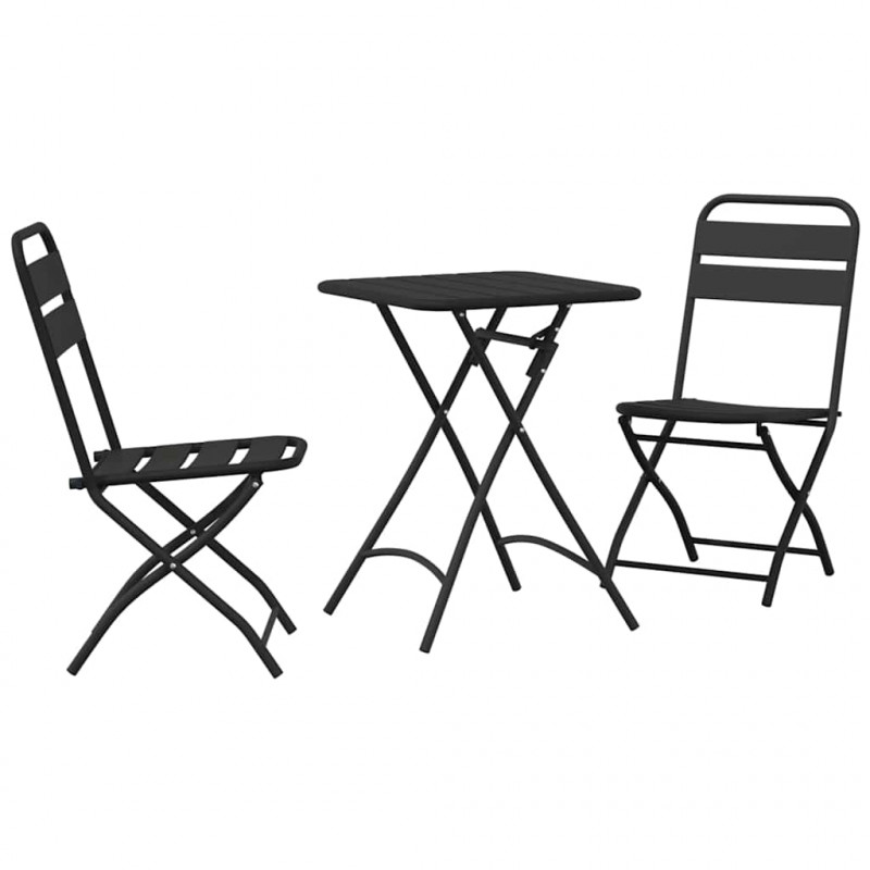 Zestaw bistro 3 pcs Antracyt Stal