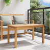 Stolik kawowy Brązowy 90 x 50 x 45,5 cm Lite drewno teakowe