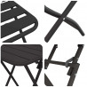 Zestaw bistro 3 pcs Antracyt Stal