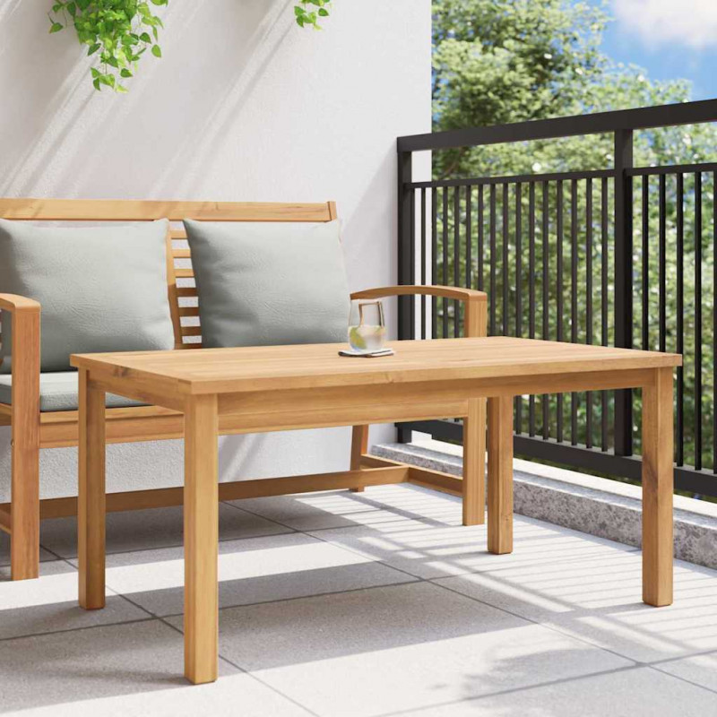 Stolik kawowy Brązowy 110 x 55 x 45 cm Lite drewno teakowe