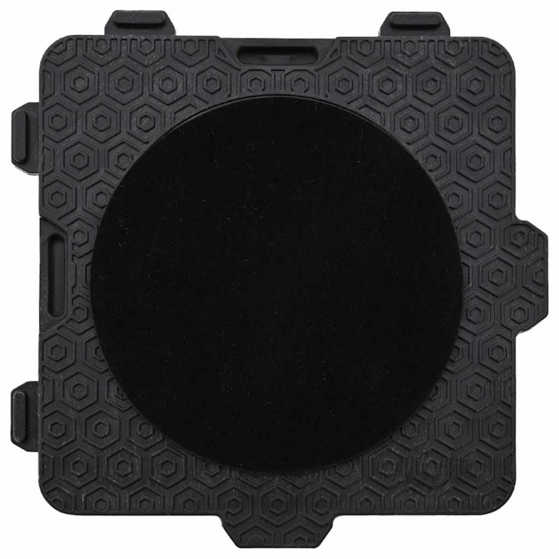 Rolki meblowe 4 szt. z podnośnikiem czarne 13,5x13,5x4,2 cm 300 kg