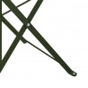 Składane krzesło ogrodowe 2 pcs Zielony 42 x 46 x 82 cm Metal
