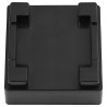 Rolki meblowe 4 szt. z podnośnikiem czarne 13,5x13,5x4,2 cm 300 kg