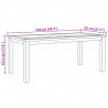 Stolik kawowy Brązowy 110 x 55 x 45 cm Lite drewno teakowe