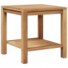 Stolik kawowy Brązowy 45 x 45 x 45 cm Lite drewno tekowe