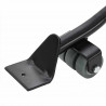 Rolki meblowe 4 szt. z podnośnikiem czarne 13,5x13,5x4,2 cm 300 kg