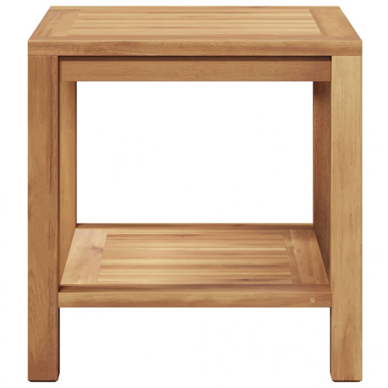 Stolik kawowy Brązowy 45 x 45 x 45 cm Lite drewno tekowe