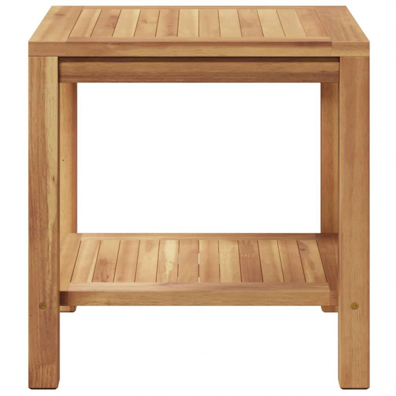 Stolik kawowy Brązowy 45 x 45 x 45 cm Lite drewno tekowe