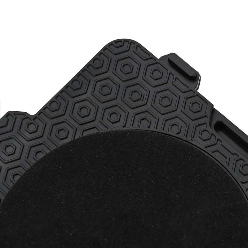 Rolki meblowe 4 szt. z podnośnikiem czarne 13,5x13,5x4,2 cm 300 kg
