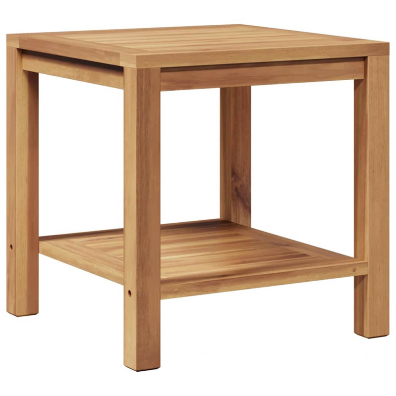 Stolik kawowy Brązowy 45 x 45 x 45 cm Lite drewno tekowe
