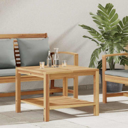 Stolik kawowy Brązowy 60 x 60 x 45 cm Lite drewno tekowe