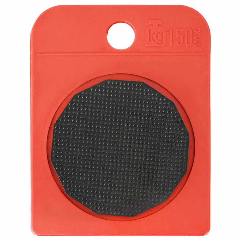 Rolki meblowe 8 szt. z podnośnikami czerwone 9,8x7,5x3 cm 150 kg