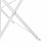 Składane krzesło ogrodowe 2 pcs Biały 42 x 46 x 82 cm Metal