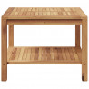 Stolik kawowy Brązowy 60 x 60 x 45 cm Lite drewno tekowe