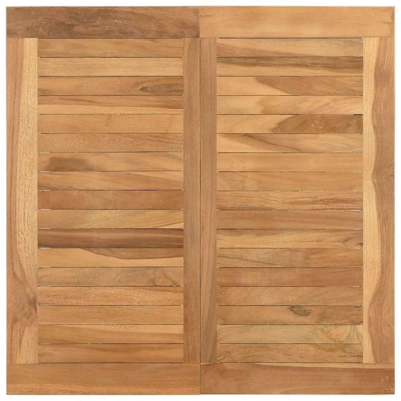 Stolik kawowy Brązowy 60 x 60 x 45 cm Lite drewno tekowe