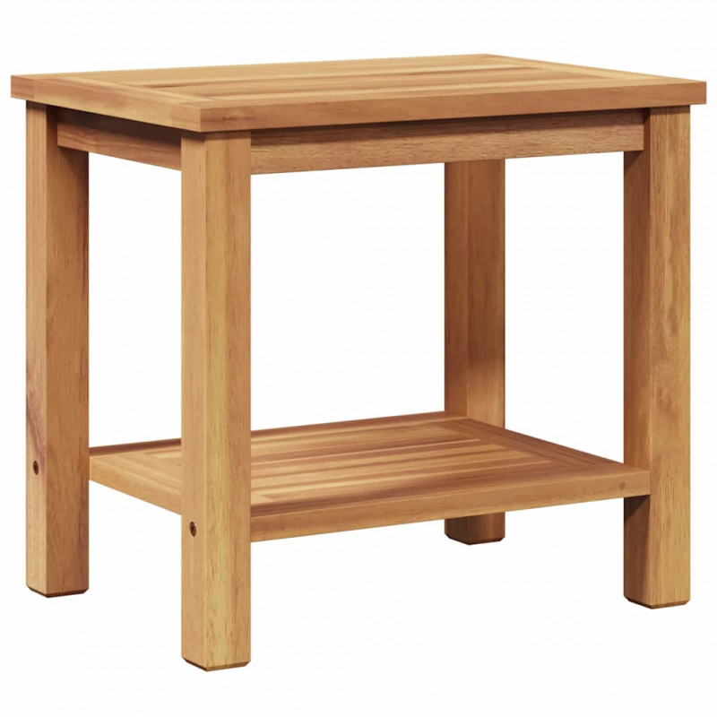 Stolik kawowy Brązowy 50 x 35 x 45 cm Lite drewno tekowe